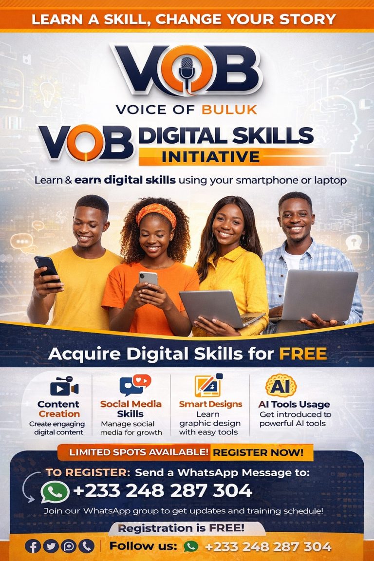 Voice of Buluk Launches “VOB Digital Skills Initiative” to Empower Buluk Youth with Free Digital Skills Training