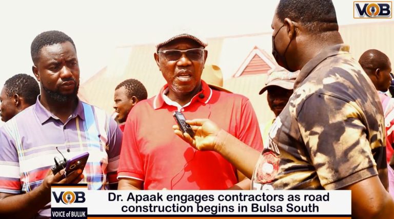 Dr. Clement Apaak Engages Contractors as Long-Awaited Road Construction Begins in Builsa South