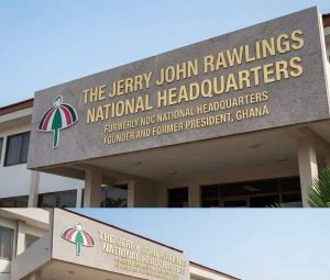 NDC Renames National Headquarters After Jerry John Rawlings