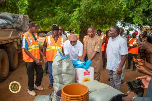 Builsa North MP James Agalga Supports Flood Victims With Relief Items